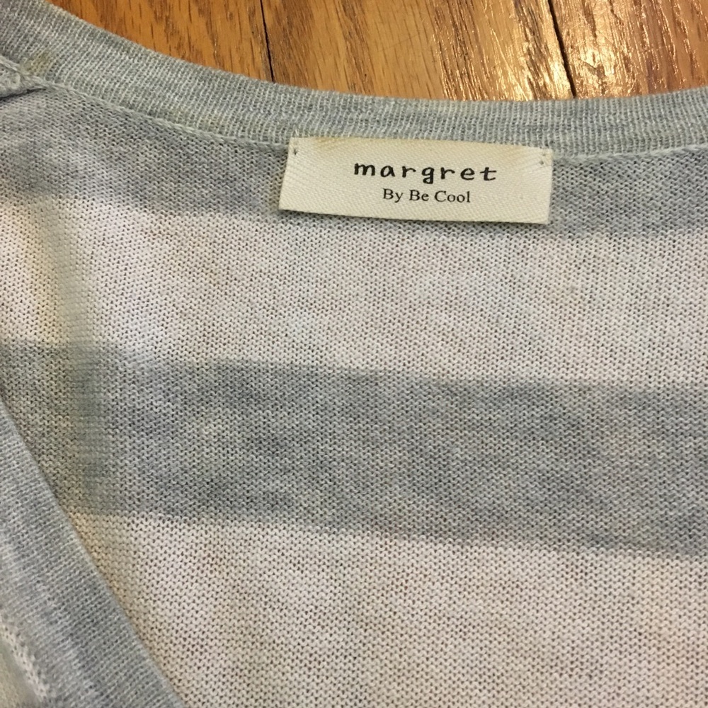 Striped cardigan with buttons - Picture 3 of 3